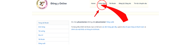 Chọn mục Khám Bệnh